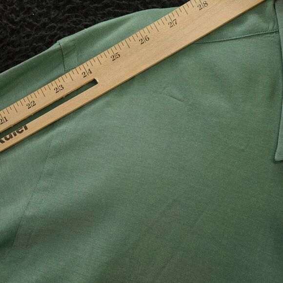 U.S. Polo Assn. Mens Button Up Shirt Green Size Medium Cotton Blend Long Sleeve - Picture 5 of 13